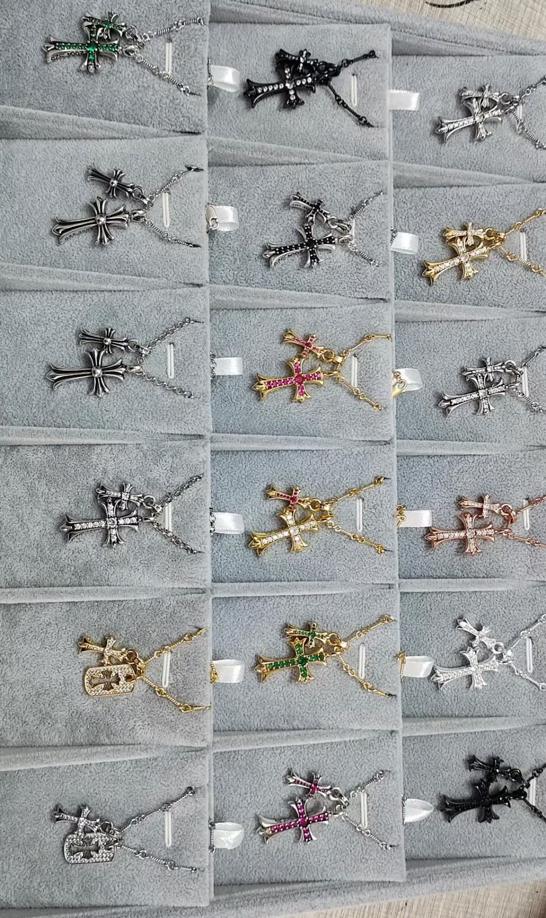 Chrome Hearts Elegant Cross Pendant Necklaces